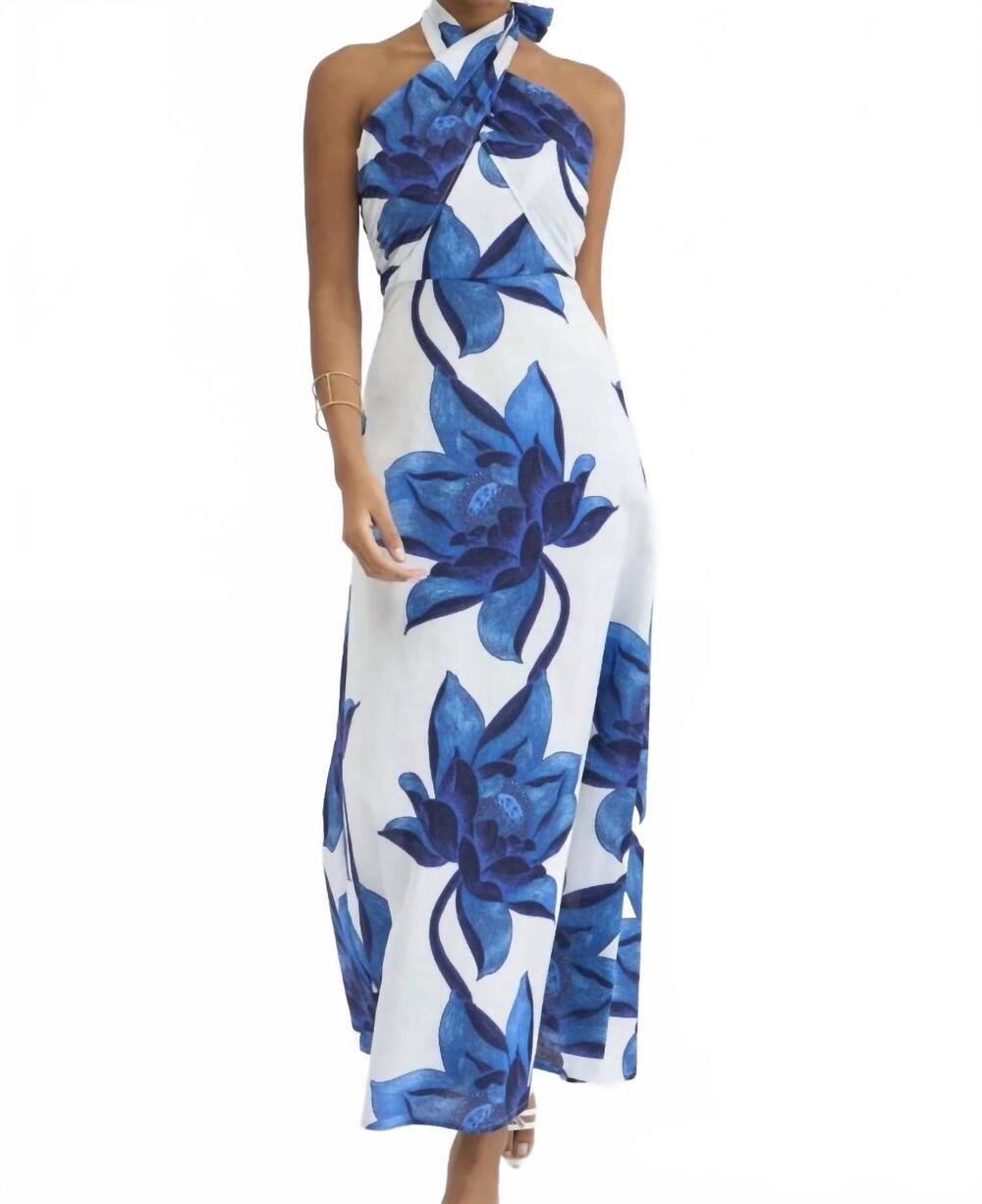 NEW BEYOND BY VERA jules dress in blue